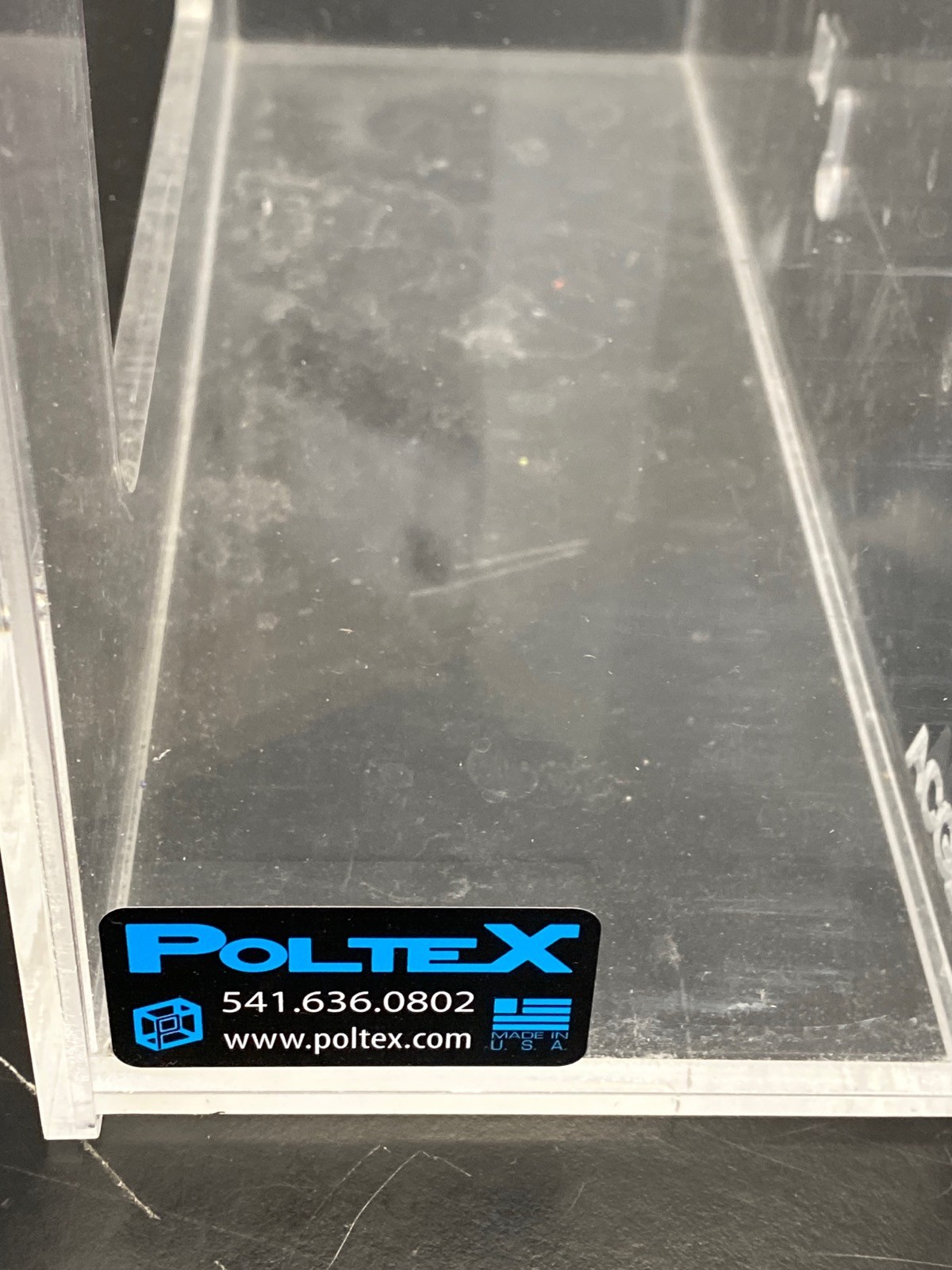 Used POLTEX Acrylic Glove Box Holder Organizer Rack Wall Mount Top Load ACGB2-W