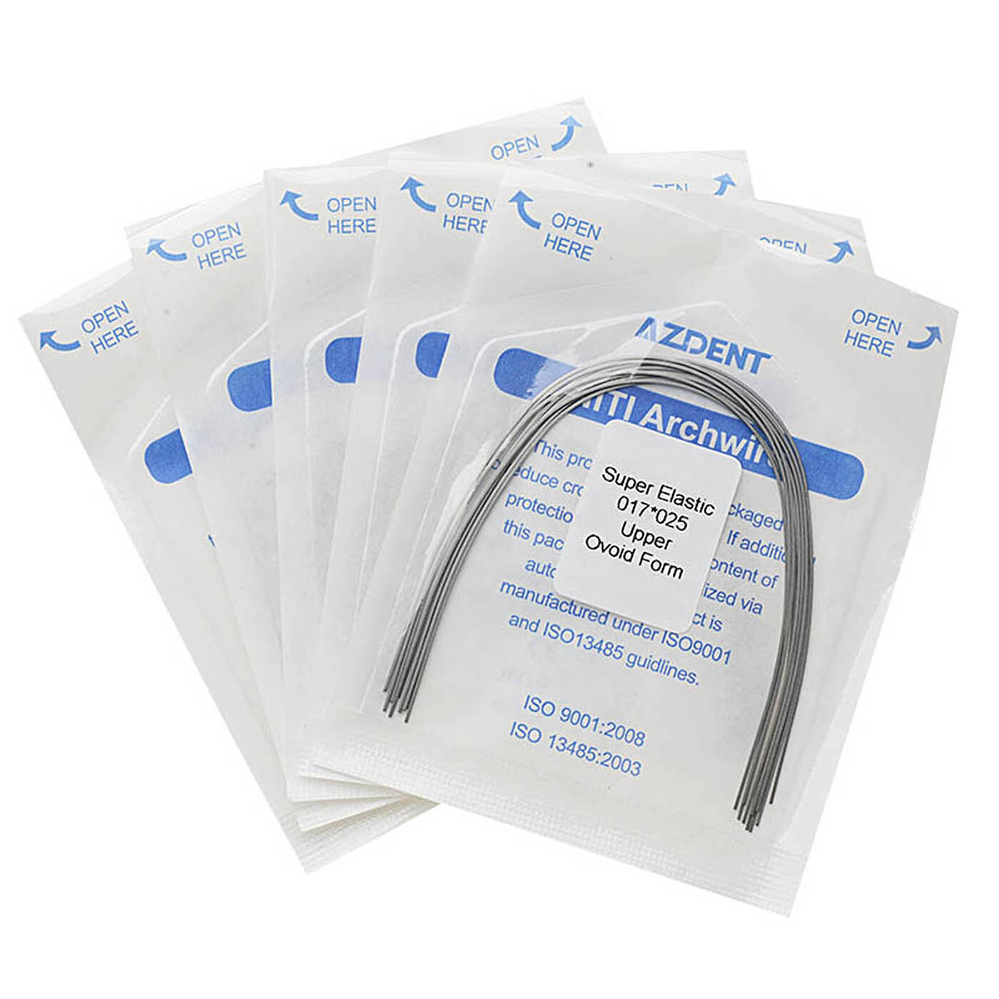 10Bag AZDENT Dental Orthodontic Super Elastic Niti Arch Wires Rectangular Ovoid