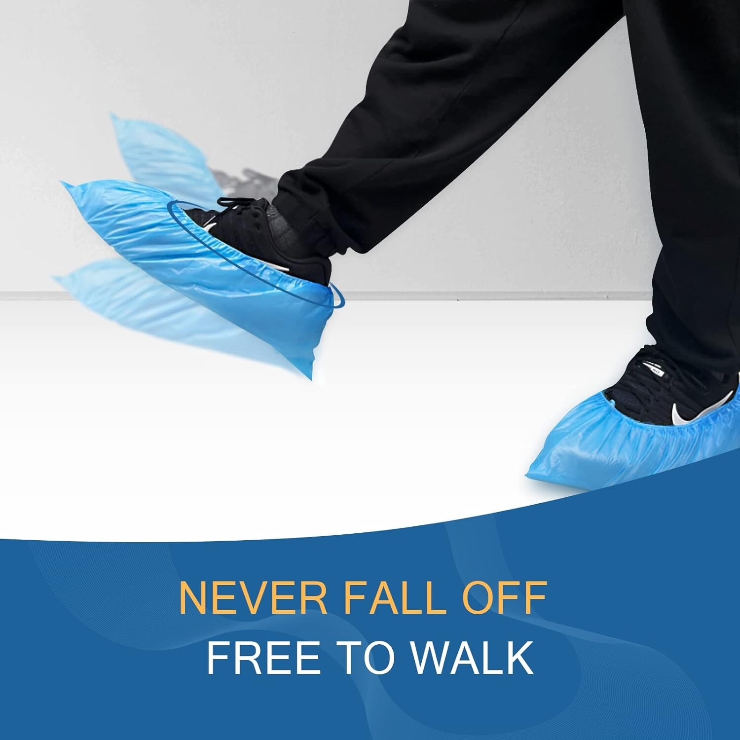 Hitituto Shoe Covers Disposable Non-slip for Indoors -100 Pieces (Waterproof)