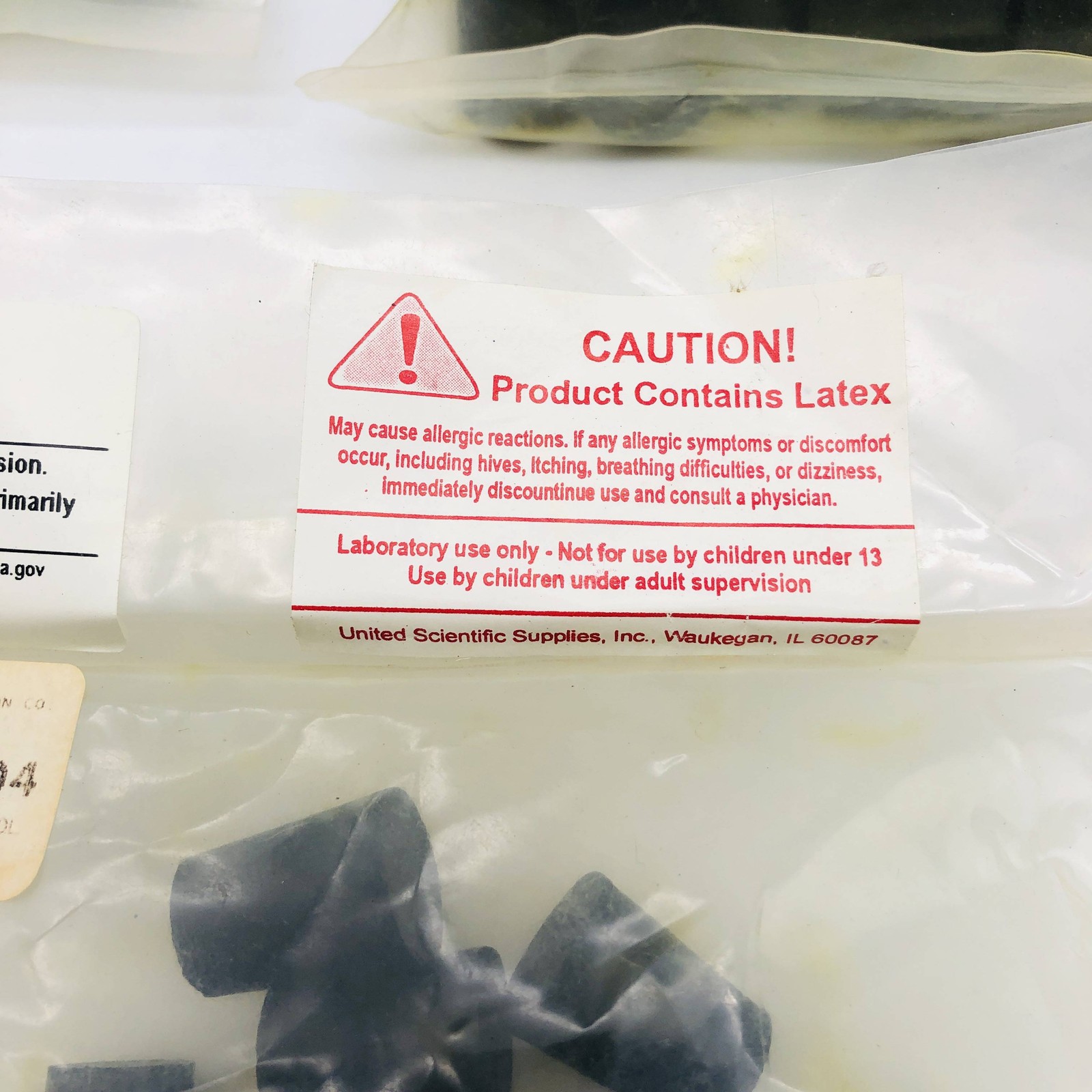 3lbs Wilkens Anderson 77075-04 Rubber Stopper Size 2 Black Solid 20mm TD 16mm BD