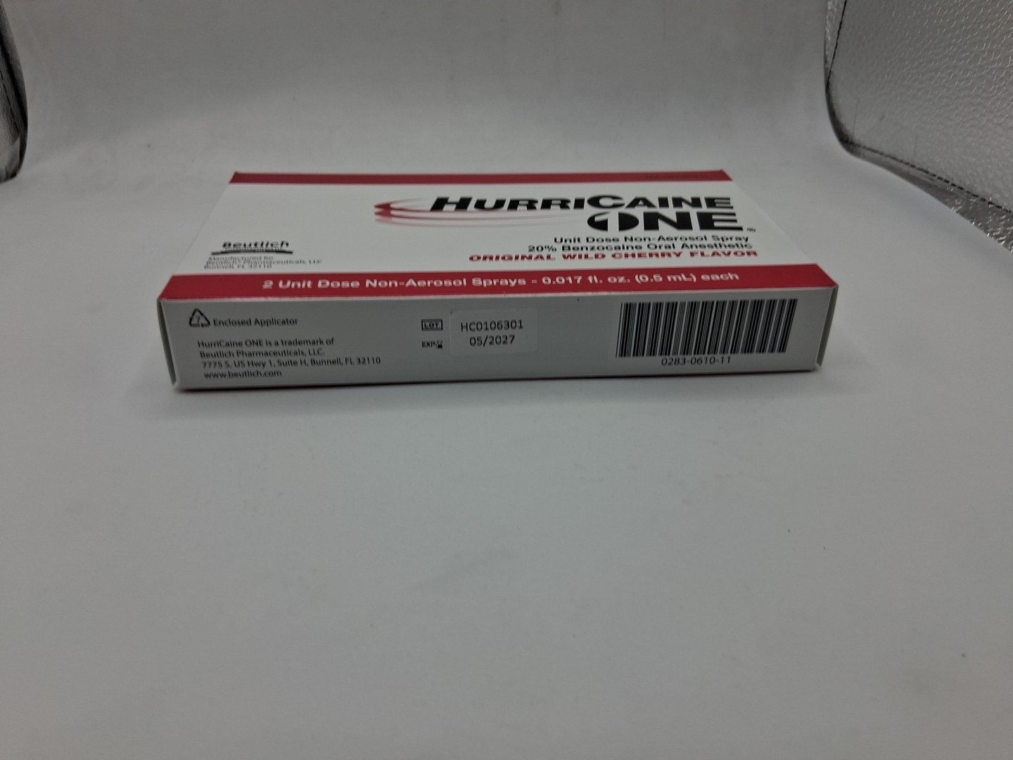 Beutlich 0283-0610-11 Hurricaine One Unit Does Spray 2Ct. Exp:05/2027