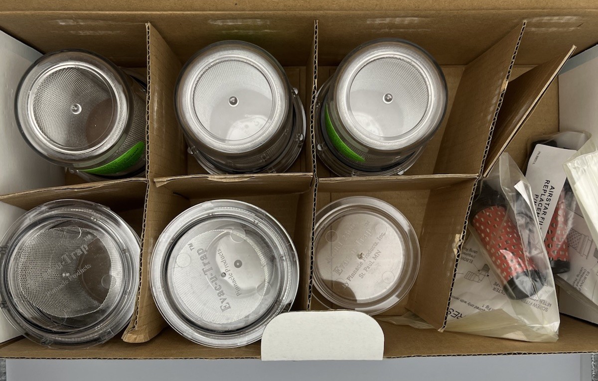 Pinnacle Evac U Trap 2300 Central Vacuum Filters 8 Pack Kerr TotalCare- READ