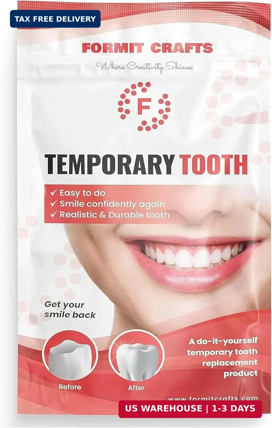 Thermoplastic Beads for Teeth Repair- for DIY Tooth Filling – Moldable Thermal B