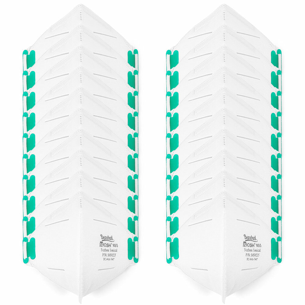 20PCS MEDICAL N95 Masks Particulate Respirator Protective Face Mask Disposable