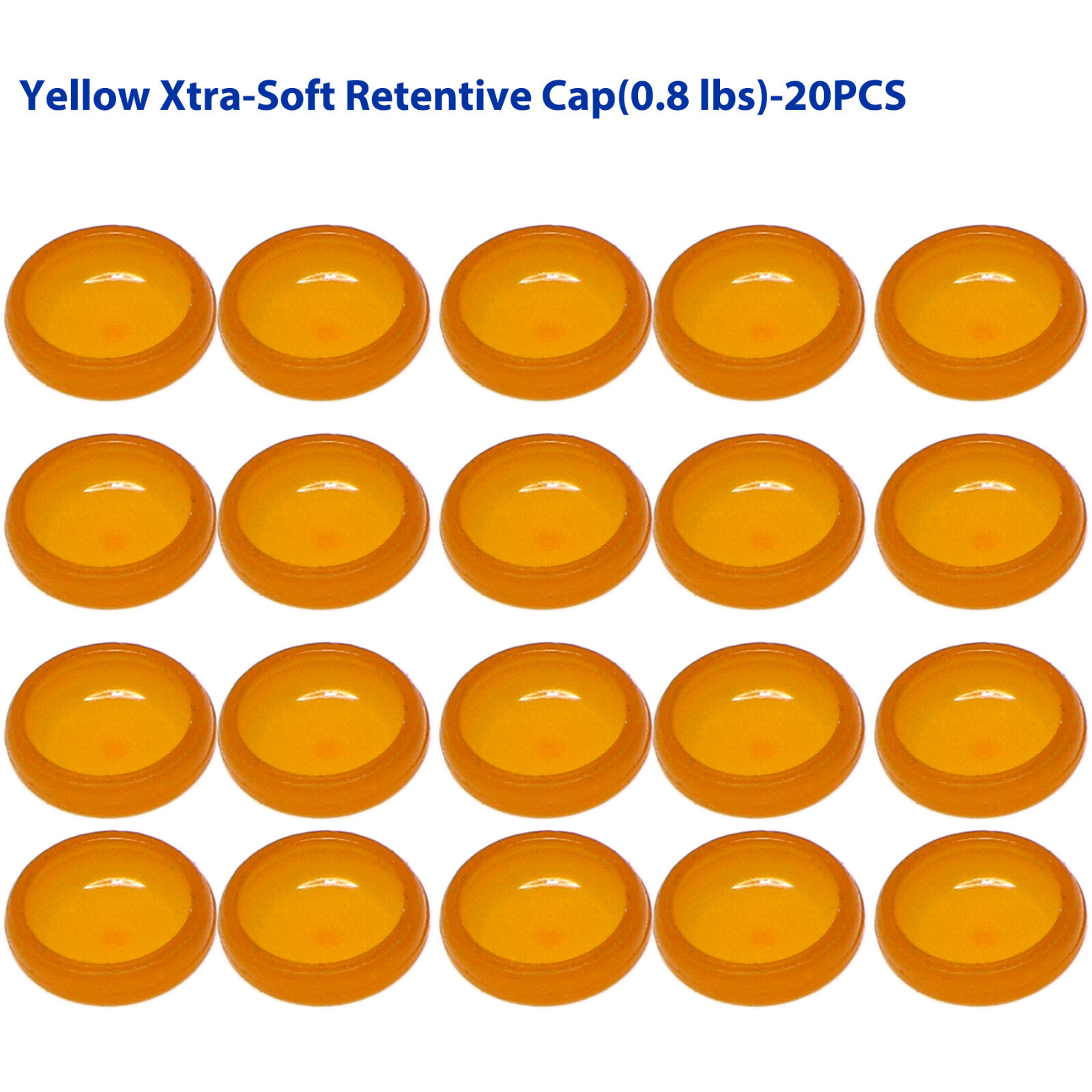 US 20pcs Overdenture Abutment Removable Locator Male Caps Retentive Cap 2.4 lbs