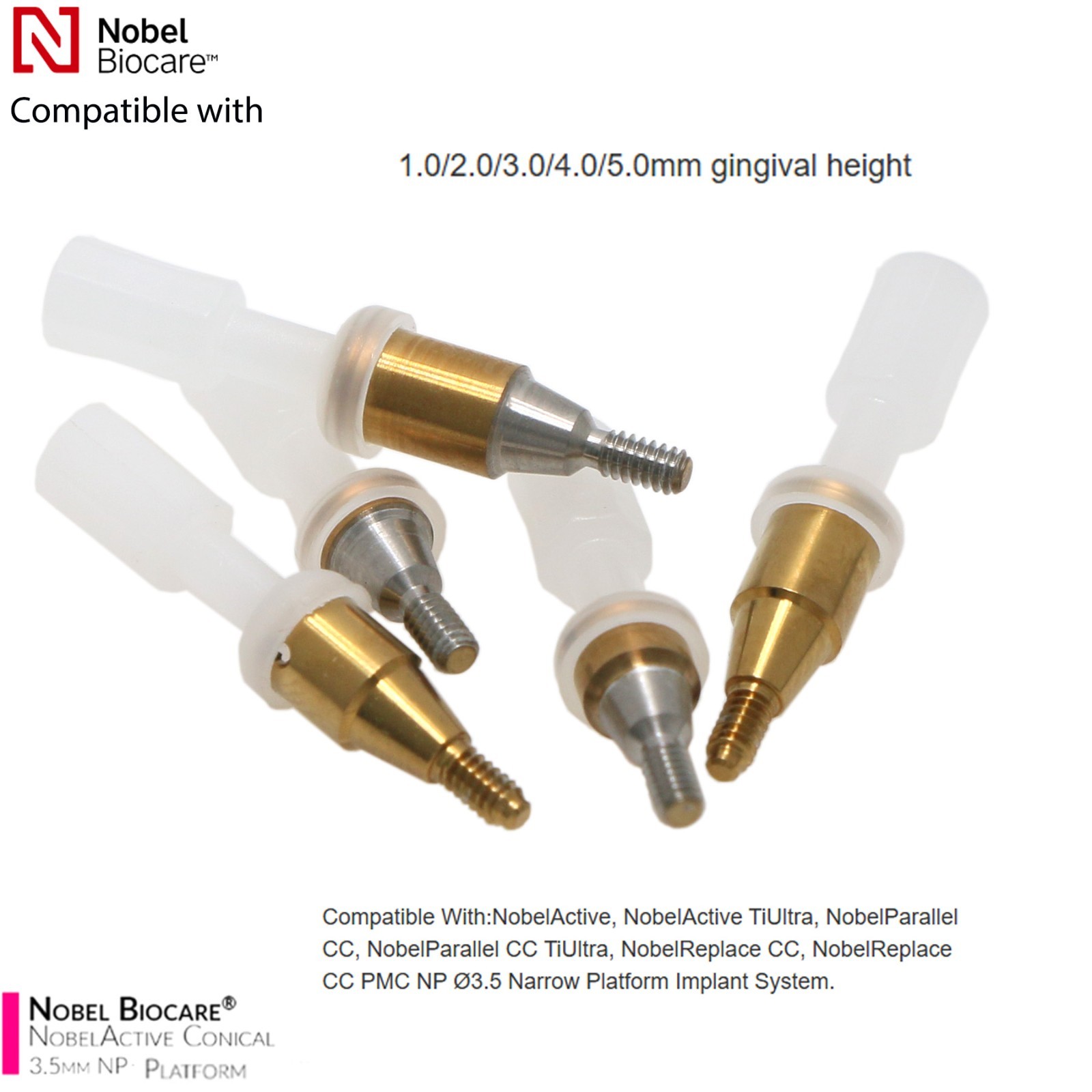 US Dental Attachment Locator Abutment for Hiossen/Zimmer/Nobel Biocare/Bego/Mis