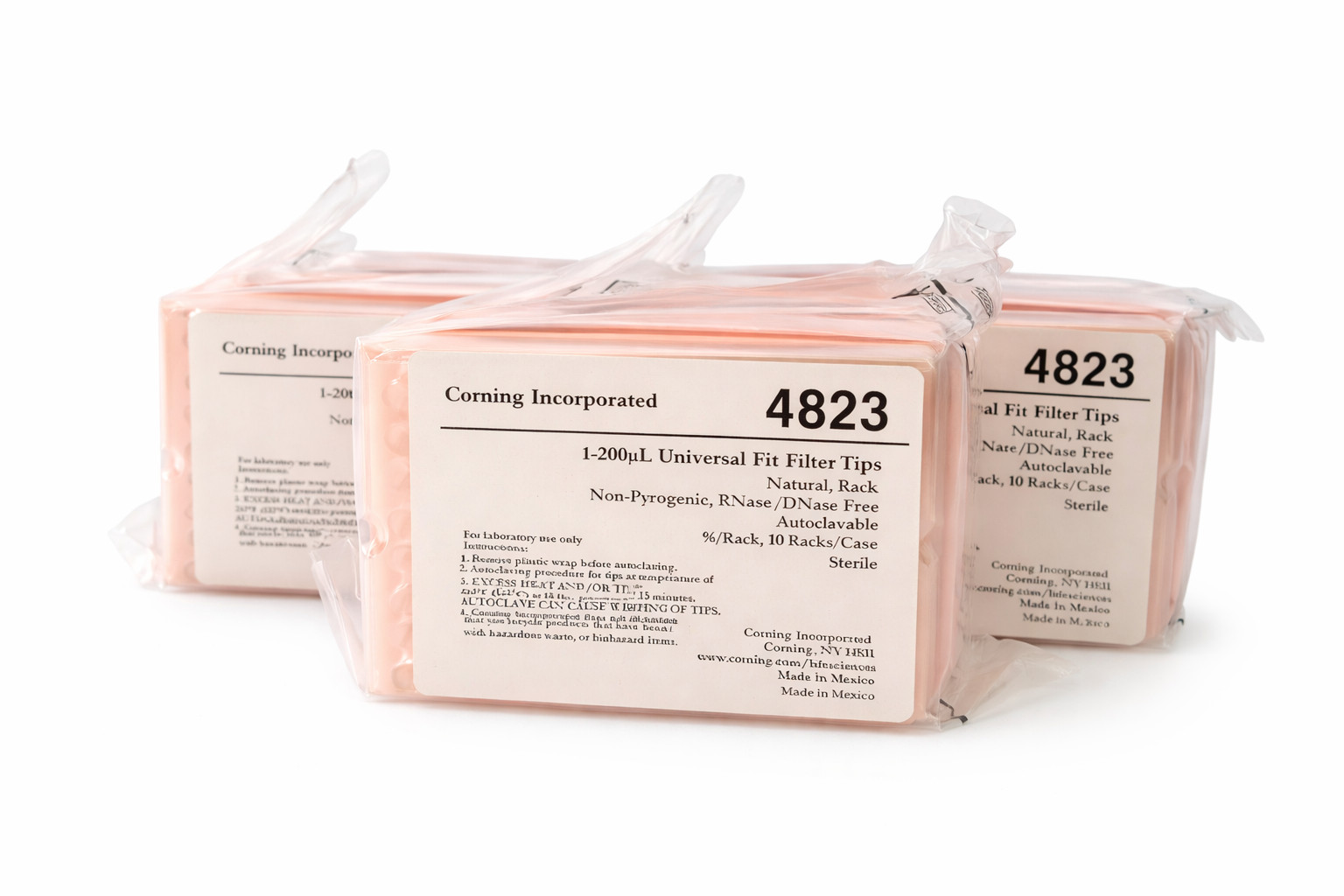 Pipette Tips 1-200uL Universal Fit PP Non-Pyrogenic 5pk/480ct Corning 4823