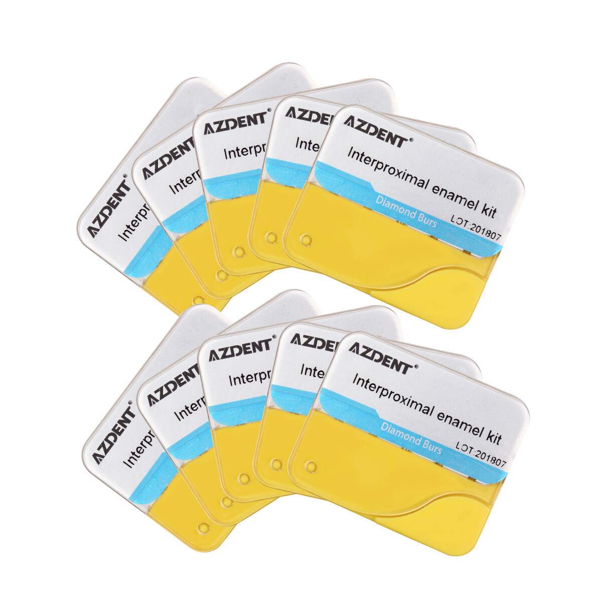 5pcs AZDENT Dental Orthodontic Interproximal Enamel Kit High Speed Diamond Burs