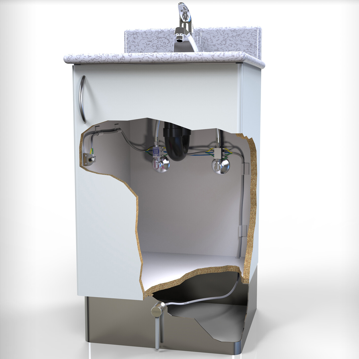 Tapmaster Model 1778 Combination Euro Foot and Cabinet Door Faucet Activator