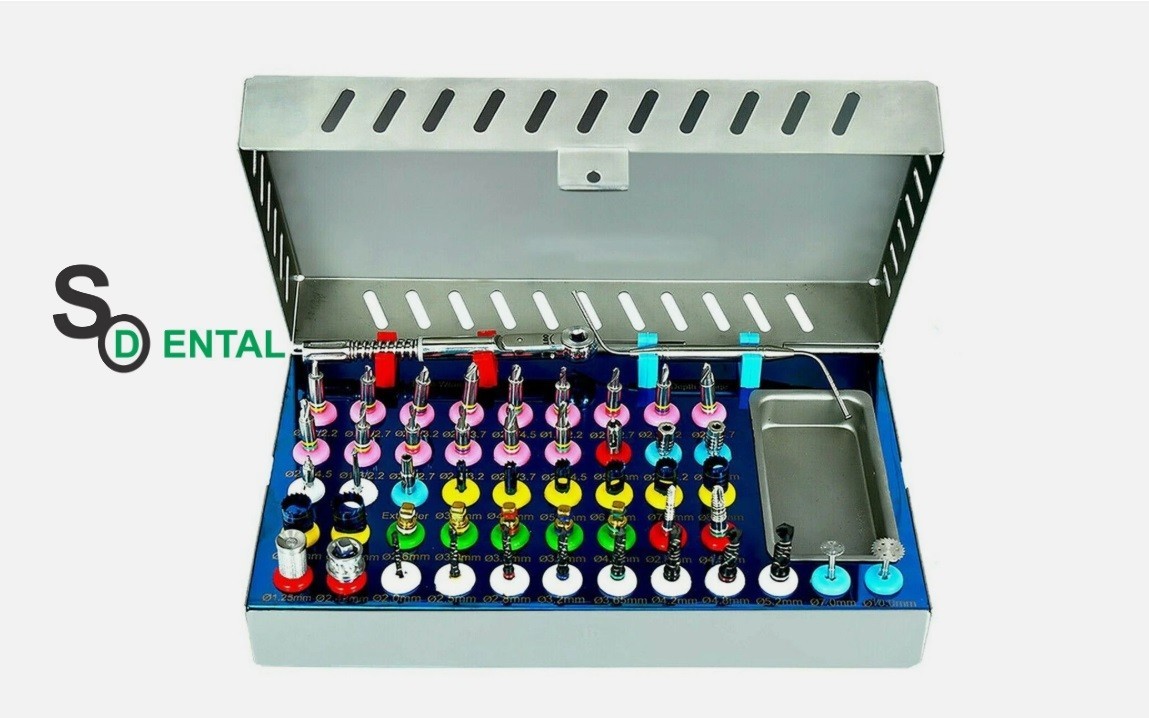 50 Pcs Universal Dental Implant Kit Bone Expander Compression Conical Drills