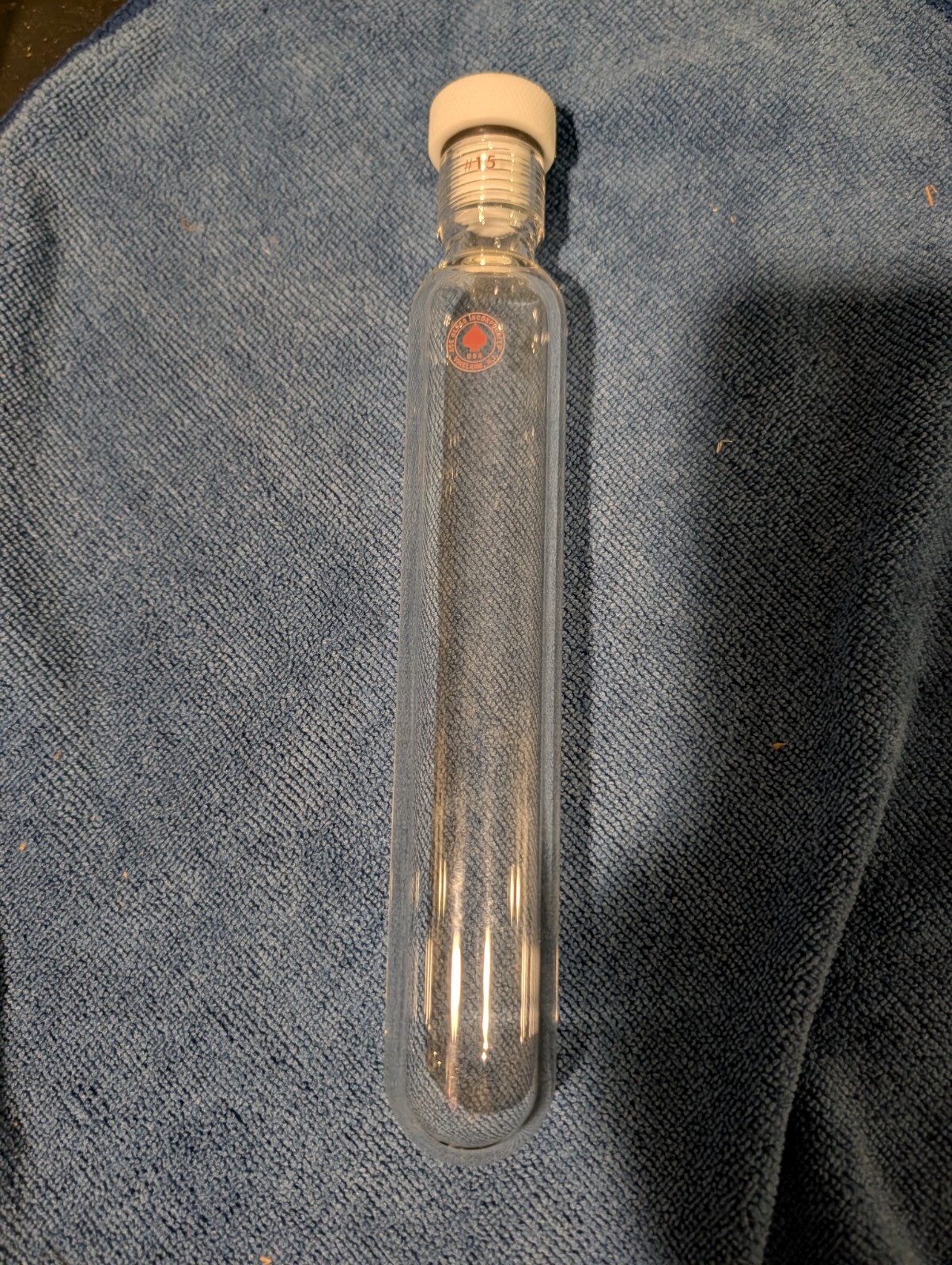 Ace Glass Heavy Wall Pressure Tube #15 Ace-Thred 150mL 8″ x 1″ with Cap
