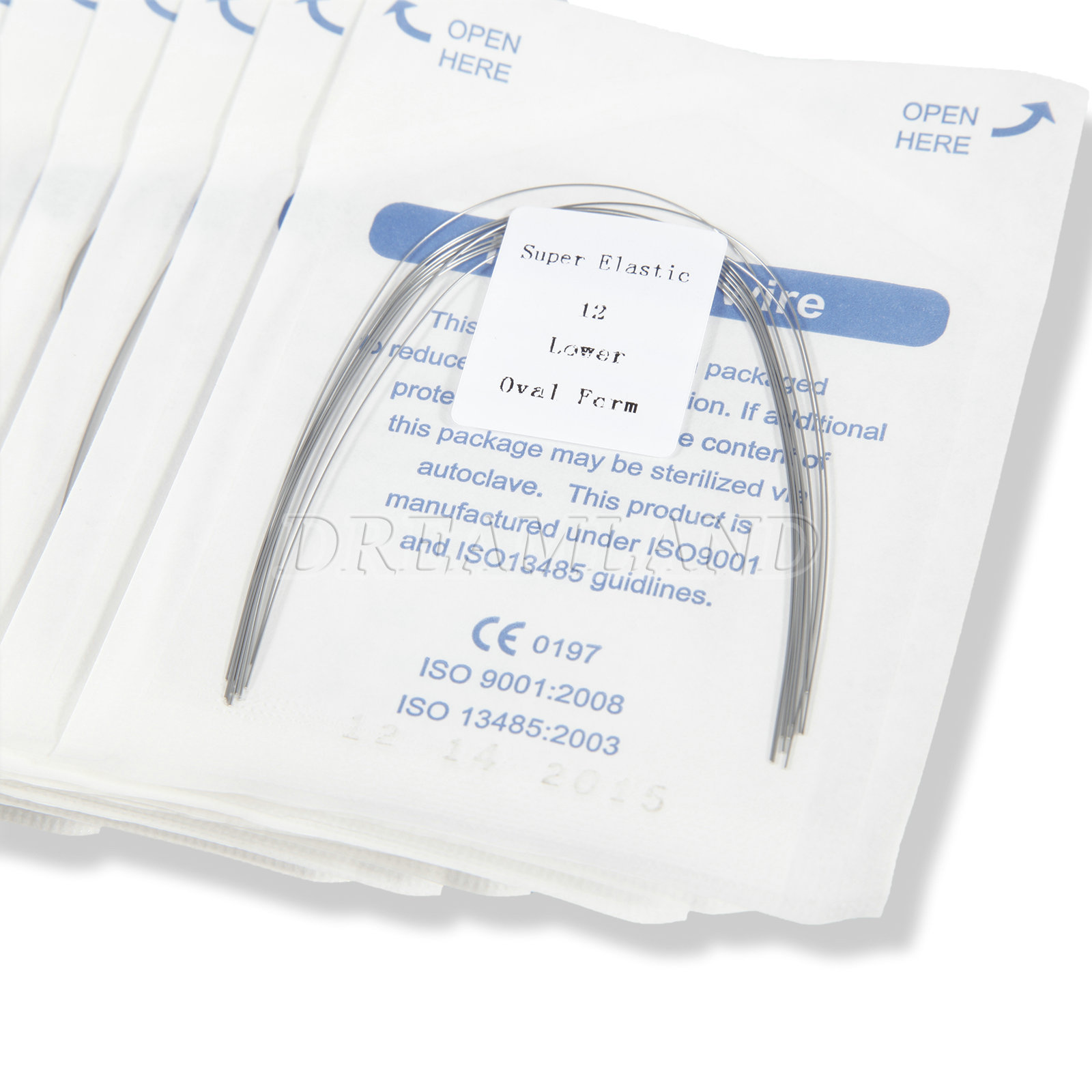 10Packs Dental Orthodontic Super Elastic Niti Arch Wire Round Ovoid Form 100pcs