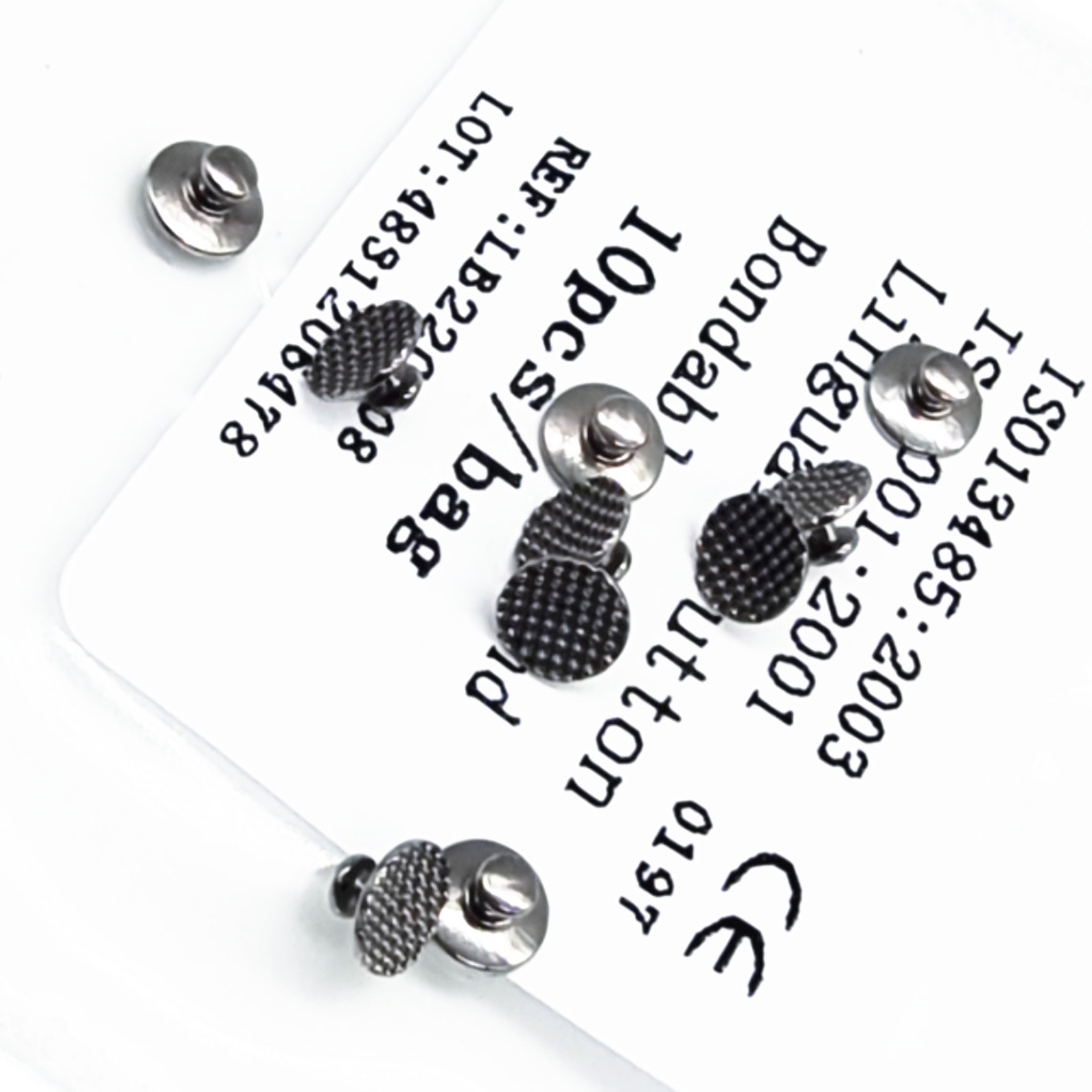 New Dental Orthodontic Lingual Buttons For Bondable Round 10Pcs/Bag