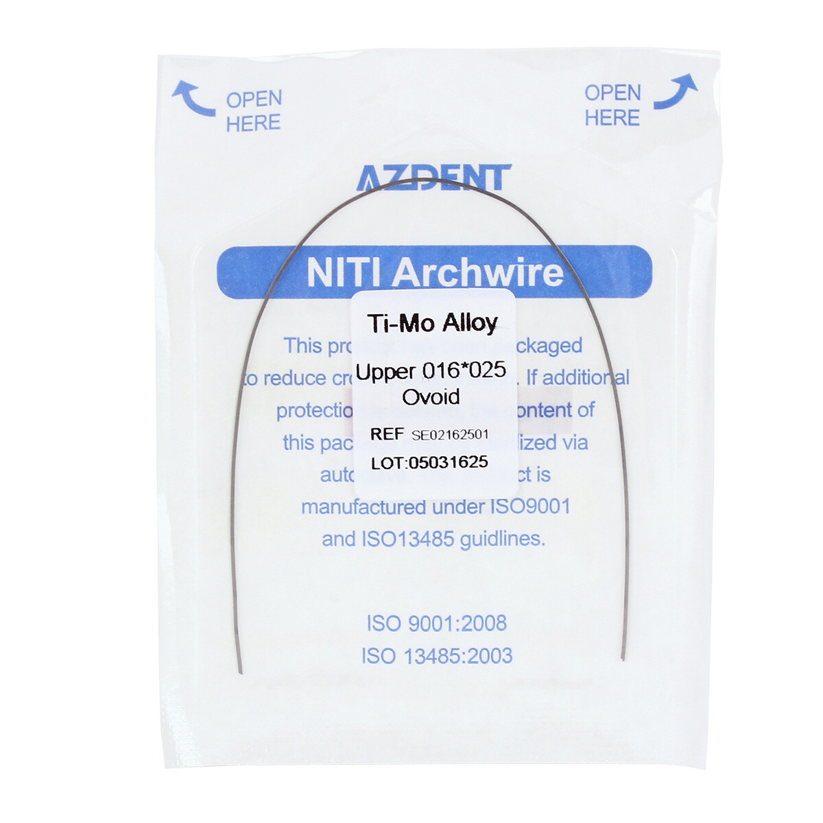 Dental Orthodontic TMA Beta Titanium Molybdenum Alloy Arch Wire Rectangular Type