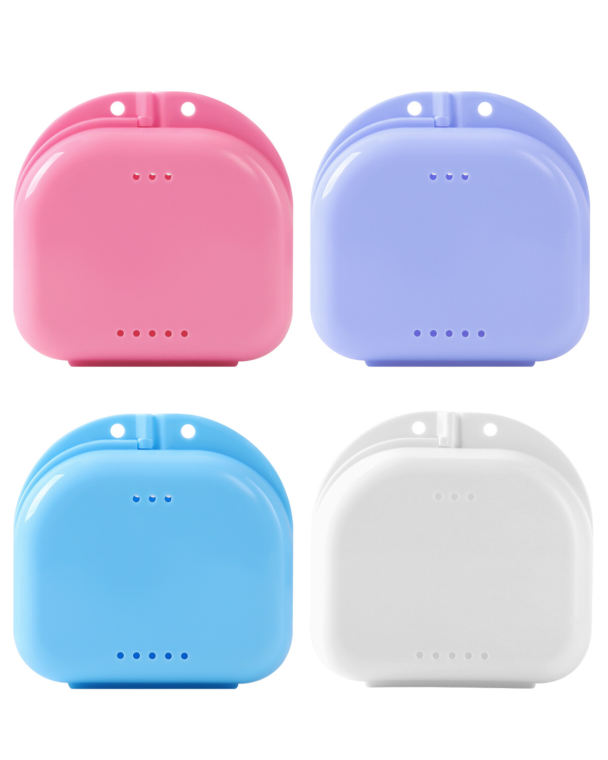 Retainer Box Case Vent Holes Storage Mouth Tight Snap Closure Guard GD-2514