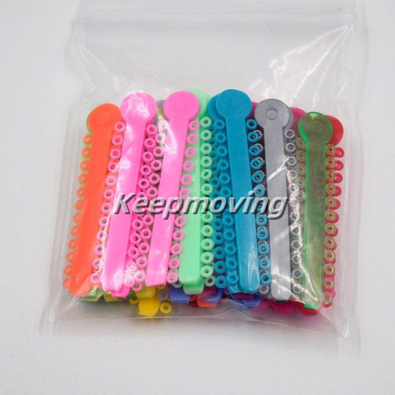 1040 Dental Orthodontic Ligature Ties Elastic Rubber Band Elastomeric Ligaduras