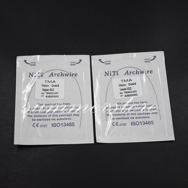 2 Packs Dental Titanium-Molybdenum Alloy TMA Arch Wire Round Upper + Lower