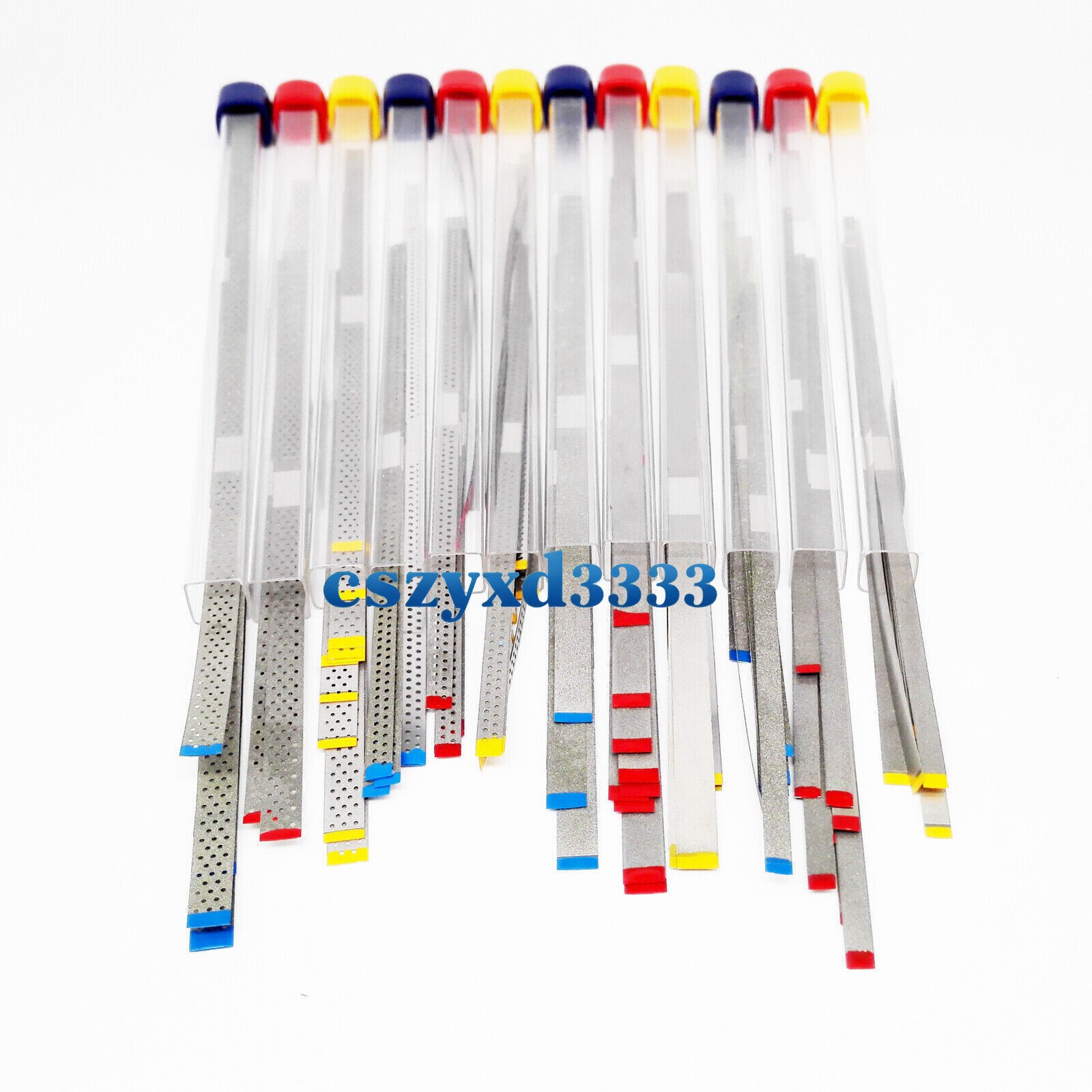 Dental Orthodontic Diamond Polishing Finishing Strips Steel Metal Sand IPR Fine