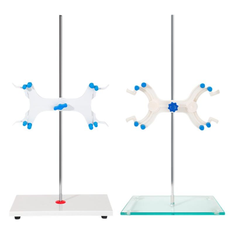 Tempered Glass Base Lab Support Stand for Titrator with Plastic Holder