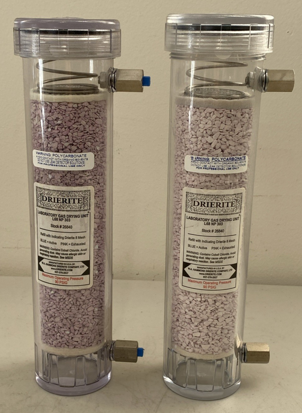 Drierite L68 Gas Drying Unit Barbed 200 L/Hour Flow Rate stock No. 26800 26840