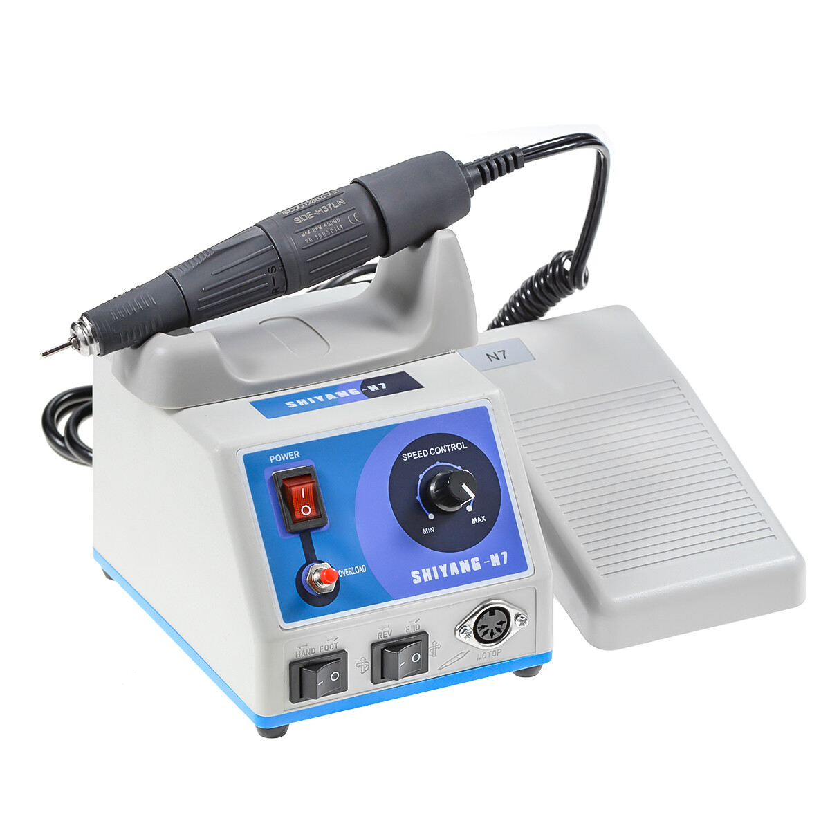 N7 Portable Dental Micromotor Polishing Unit with 45K RPM Polishing Handle H37LN