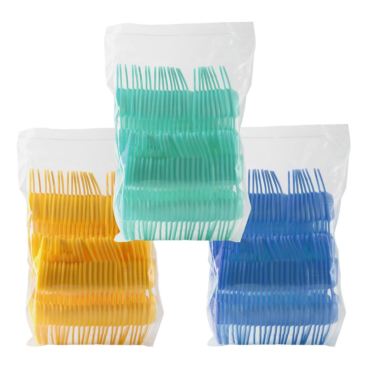 50Pcs/Pack Disposable Dental Fluoride Trays Dual Arch Tray for Gel Foam S/M/L