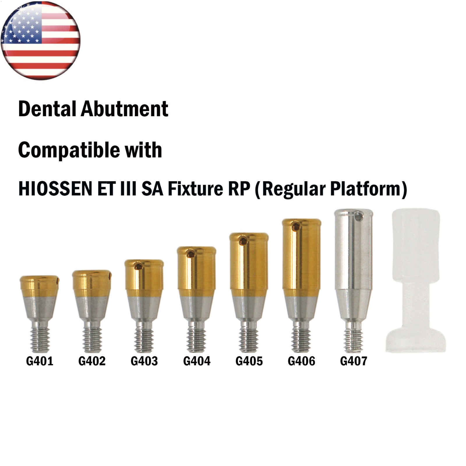 Dental Locator Abutment Attachment for Osstem Hiossen Mini Regular GH1/2/3/4/5/6