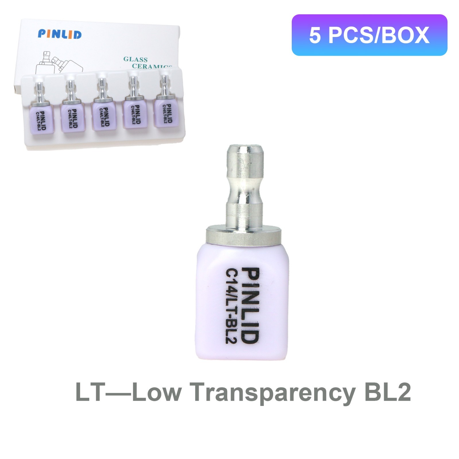 C14 LT Dental Ceramic Lithium Dislicate Blocks For Sirona Cerec E-max CAD CAM