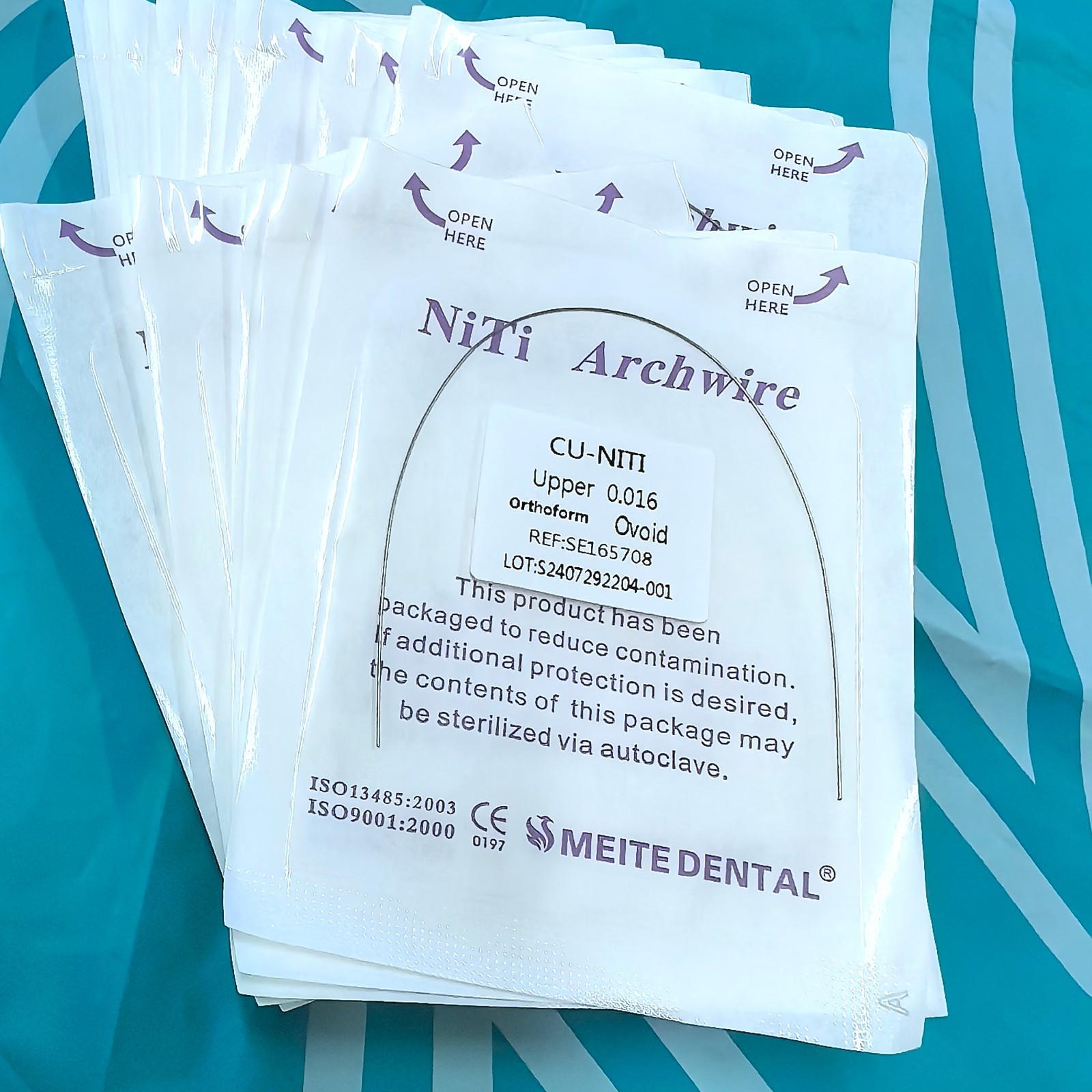 10Bags Dental Orthodontic Super Elastic Arch Wires Copper Cu-NiTi ROUND Form