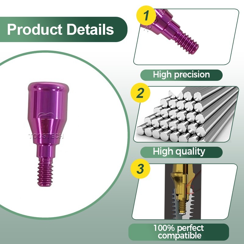 Locator abutment overdenture attachment kit fits to Straumann BLX RB D3.7mm