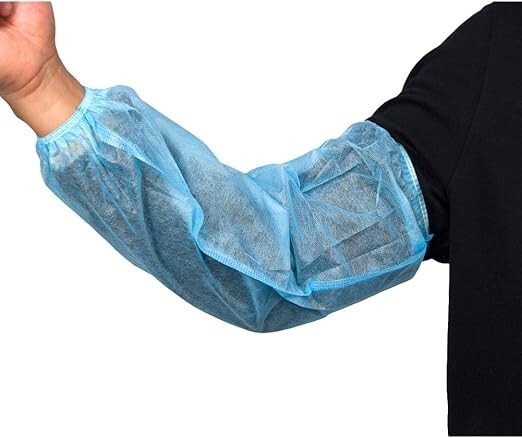 200PCS Disposable Blue Latex-free Non-woven Fabric Dust-proof Sleeves
