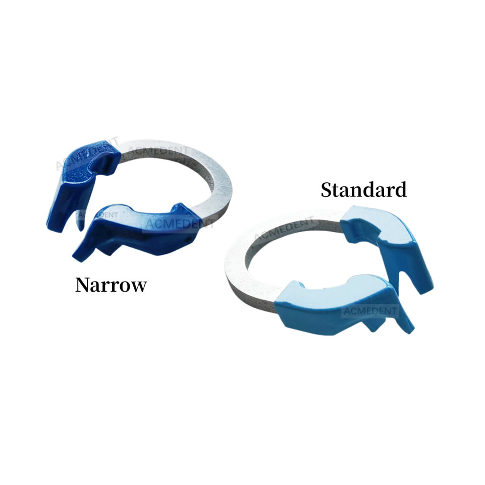 4Piece Dental Titanium Alloy Ring Matrix Clamp Matrices Resin Clip Fits Garrison