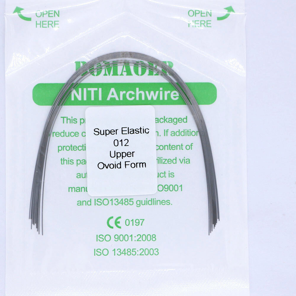 Dental Orthodontic Super Elastic Niti (Round Ovoid)Arch Wire 012 Upper 10 Packs