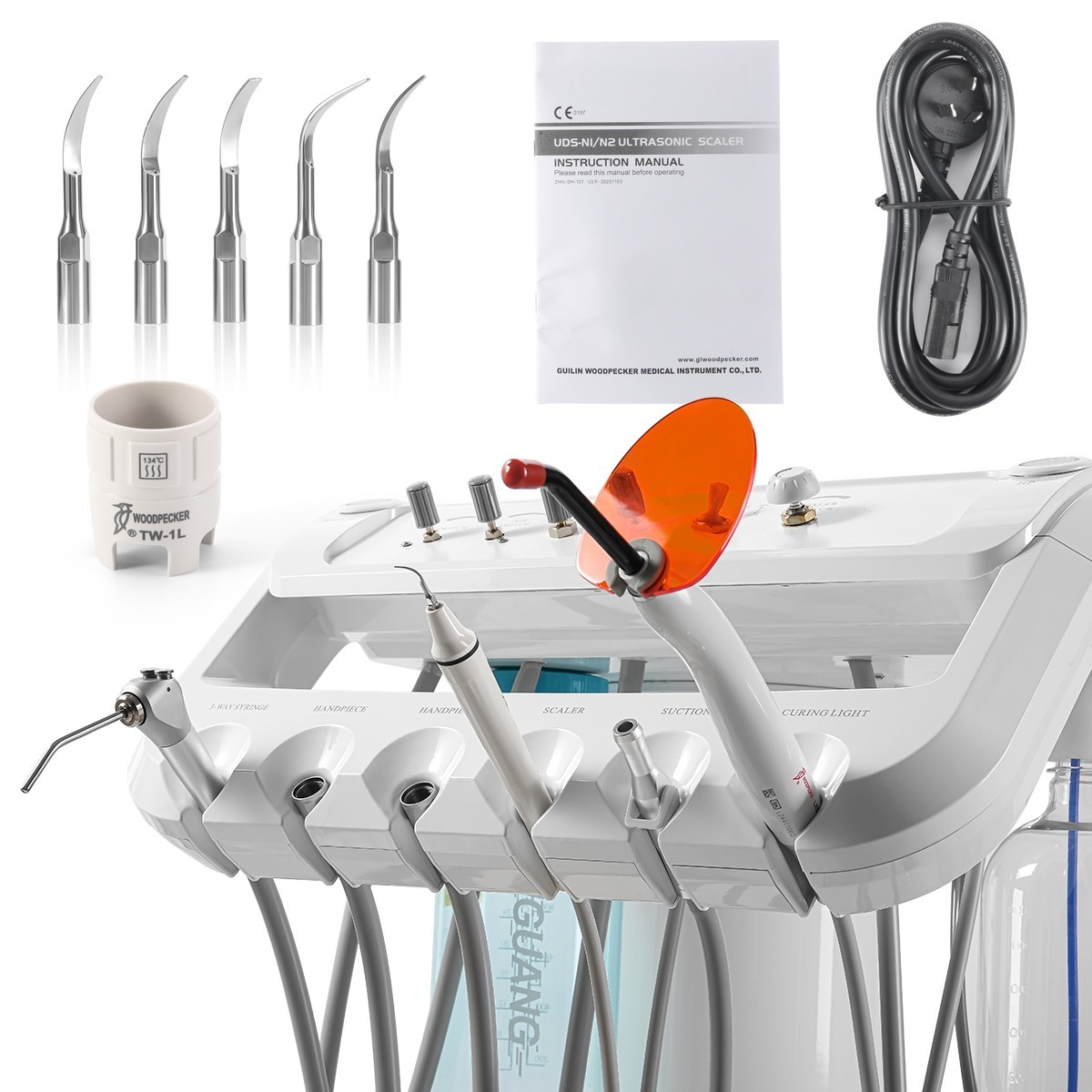 Pro Dental Reduction 4:1 Interproximal Stripping Contra Angle Handpiece IPR Kit