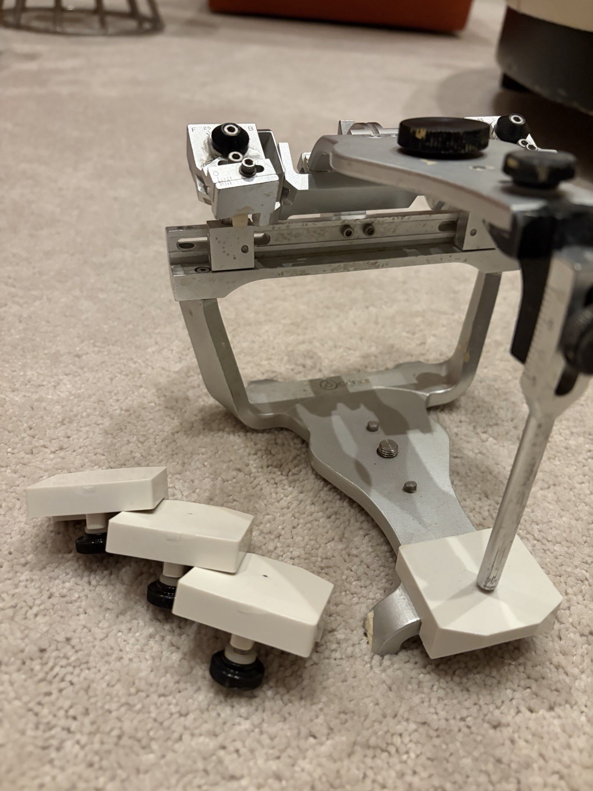 Denar Dental Articulator with Facebow & other accessories and carrying case