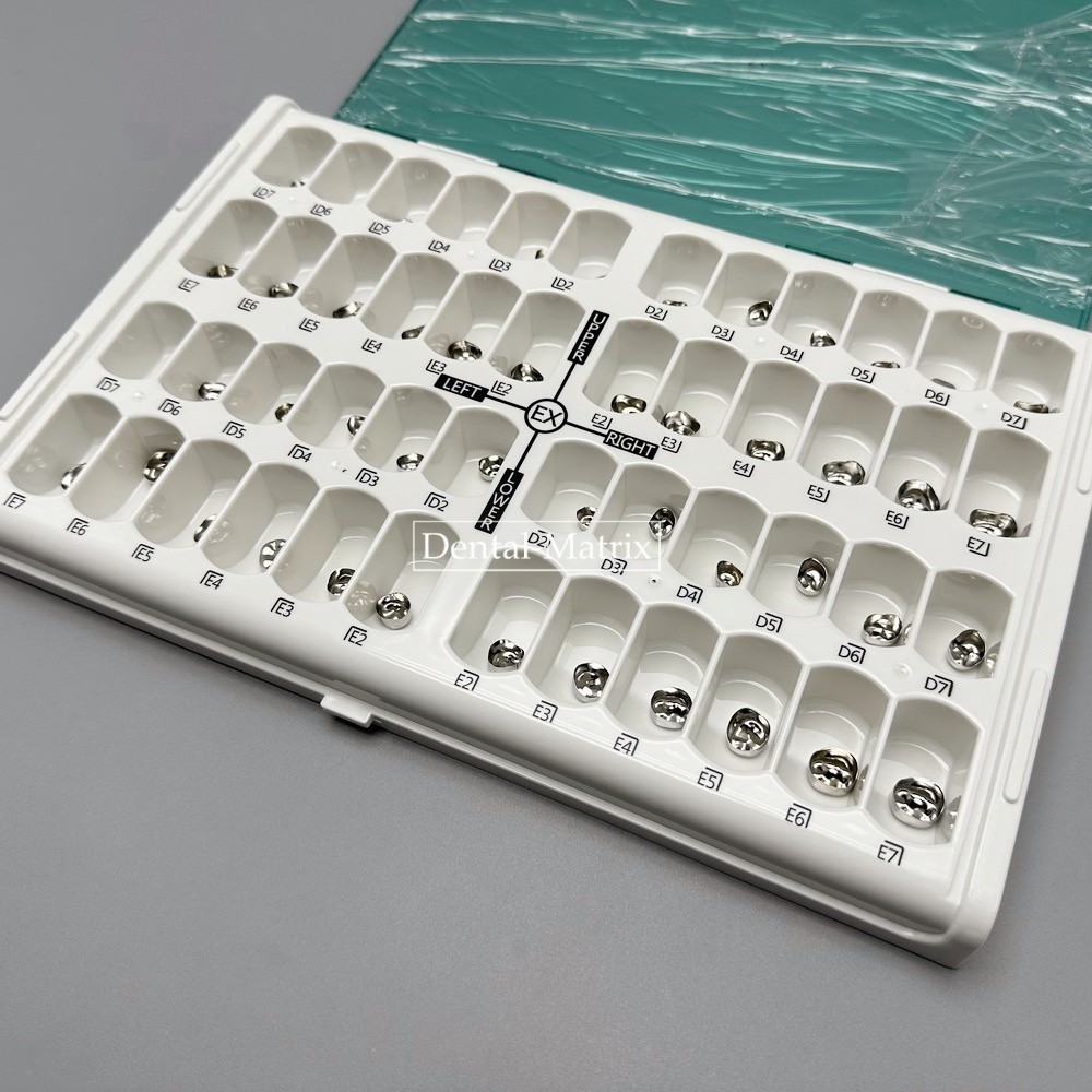 48 Sizes Dental Kids Crown stainless steel Primary Molar Pediatric Crowns Kit