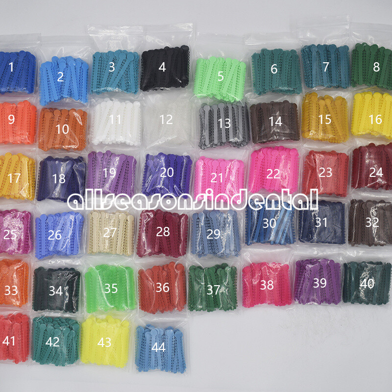 1040 Dental Orthodontic Ligature Ties Elastic Rubber Band Elastomeric Ligaduras