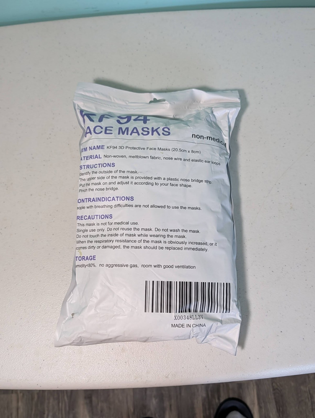 KF94 Face Masks Disposable 50 Pcs Per Package New