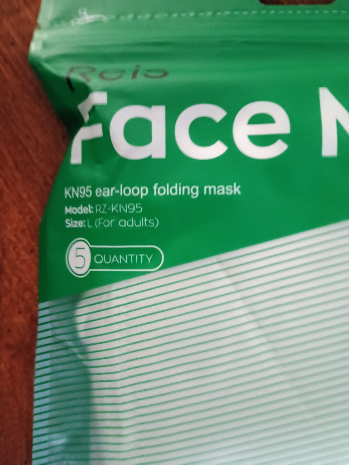 5x REIS KN95 Protective 5 Layer Face Mask Disposable N95 Mask – 5 Pack
