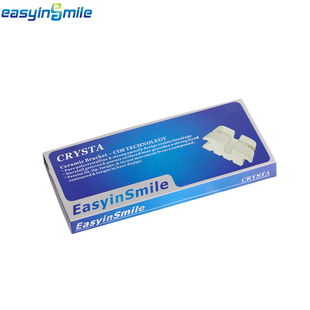 1/10PK Dental Brackets Orthodontic Ceramic Braces Clear MBT Roth 022 Hooks 3/345