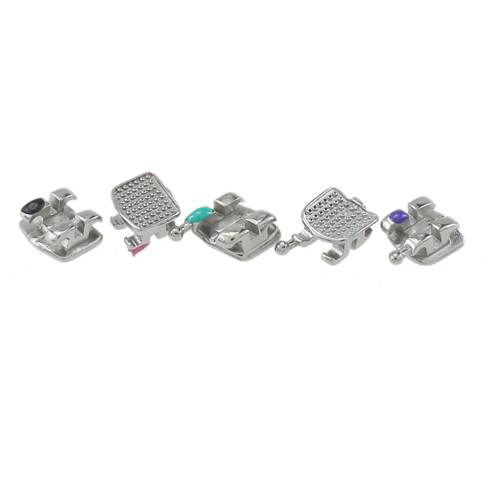 Dental Orthodontic Metal Brackets Braces Mini MIM Roth MBT 018 022 345 Hooks 5-5
