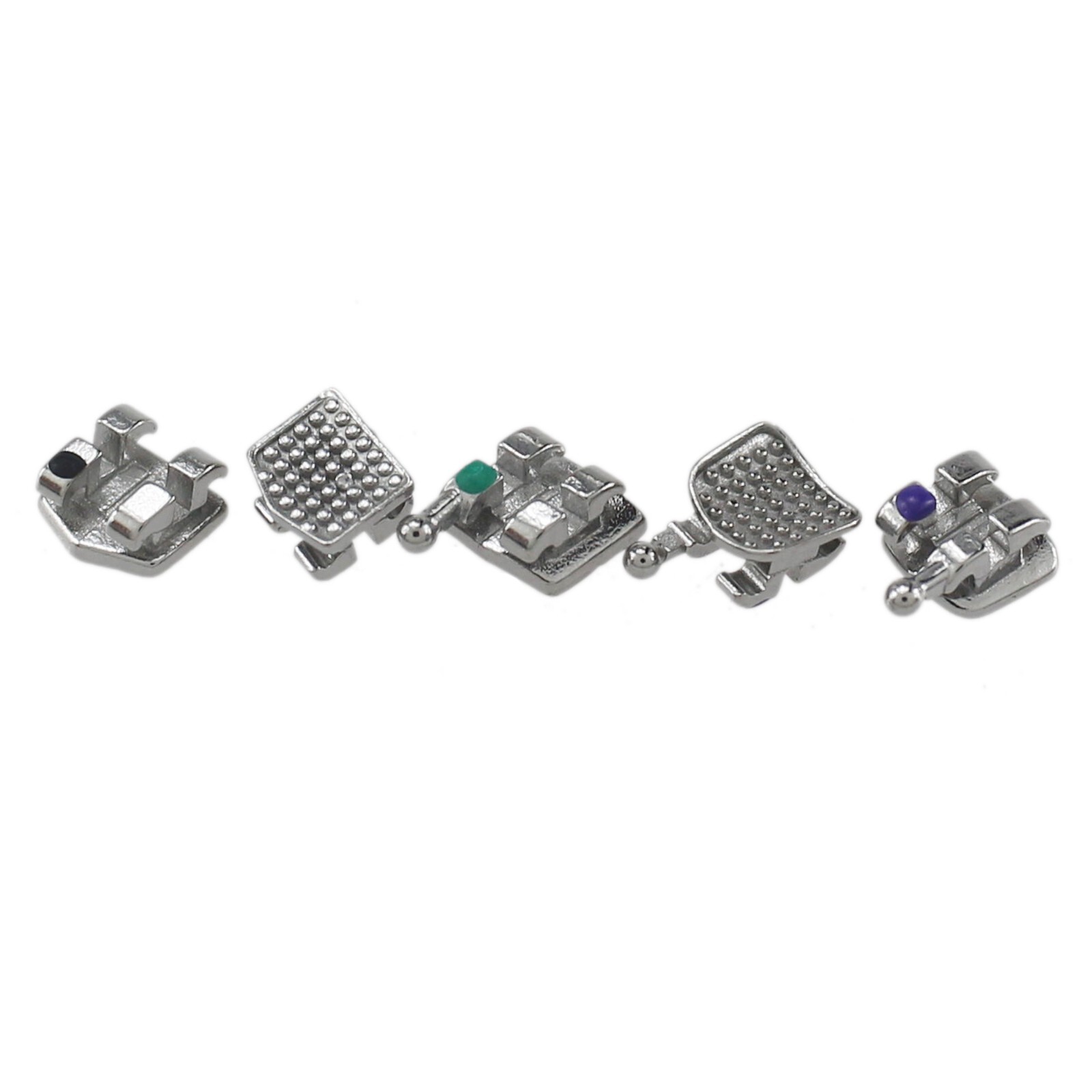 Dental Orthodontic Metal Brackets Braces Mini MIM Roth MBT 018 022 345 Hooks 5-5