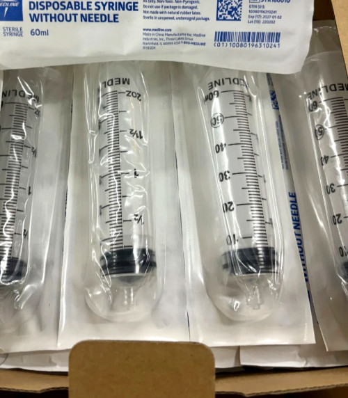 160‑Pack 60 mL Industrial Fluid Dispensing Syringes – Luer Lock – No Needle