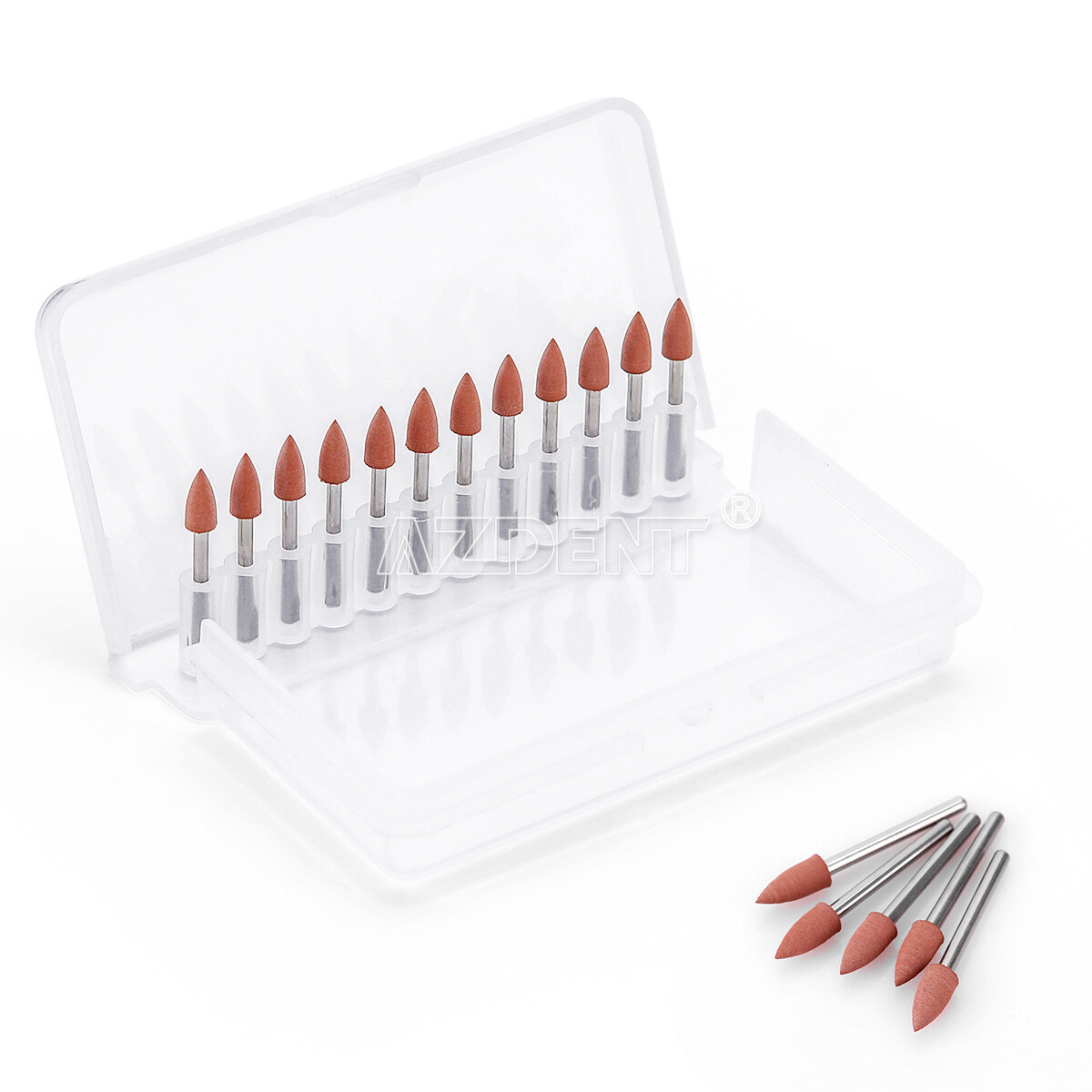 5 Packs Dental Brownie Mini Points Polishers Burs FG 0413 FG 1.6mm High Speed