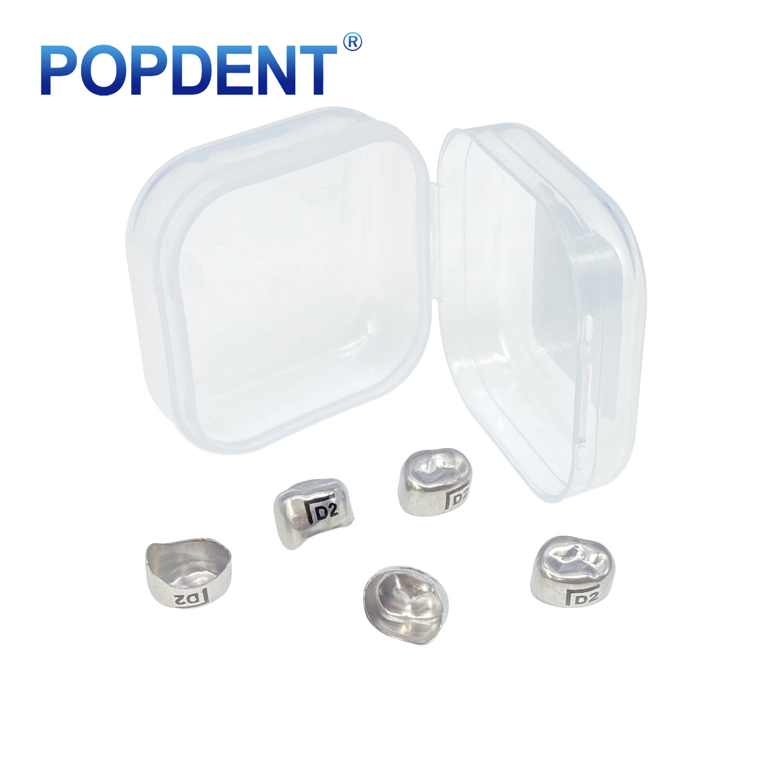 5Pcs Dental Kids Crown Primary Molar Pediatric Crowns stainless steel 48 Sizes