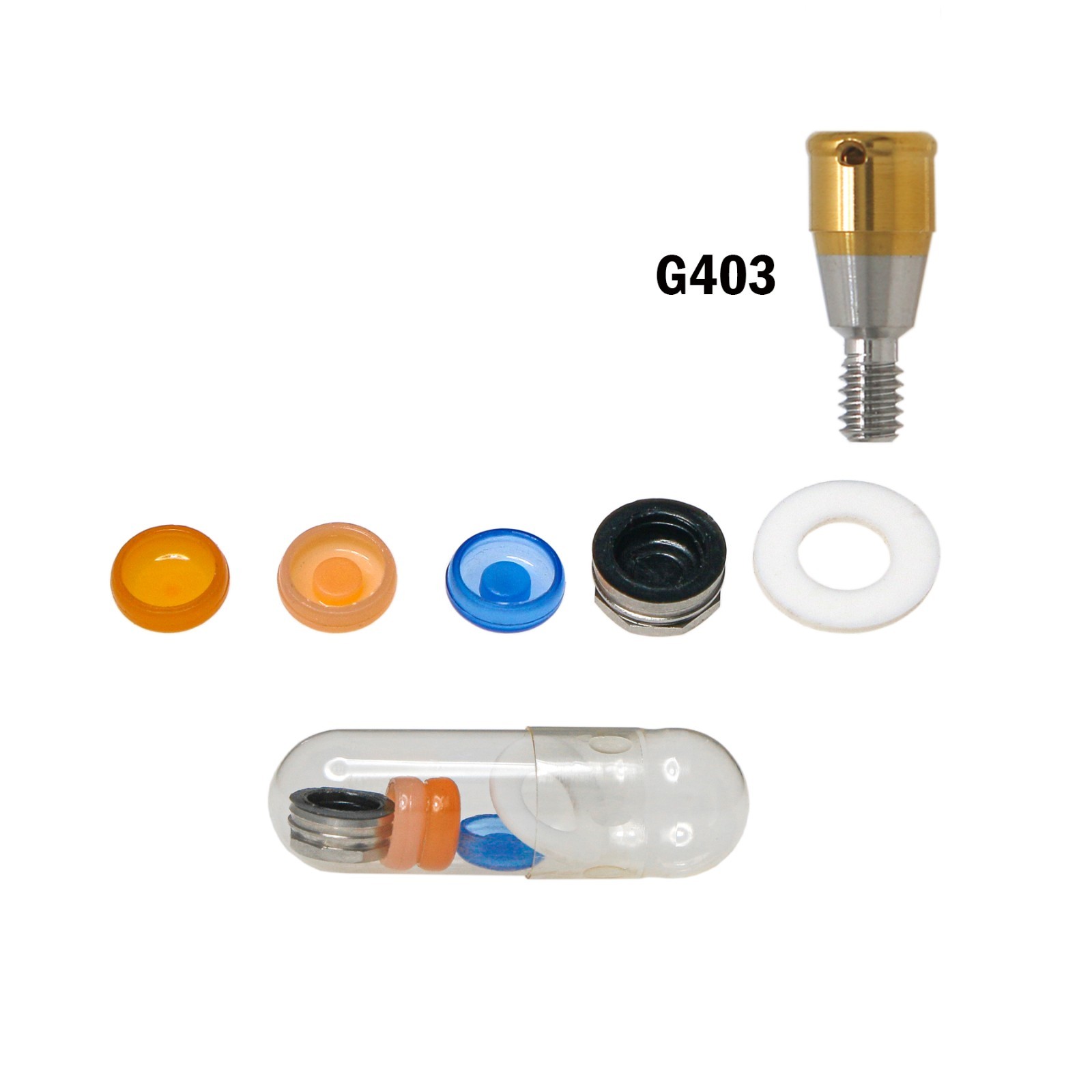 US Dental Locator Abutment& Male Cap Inserts Kit For Osstem Hiossen Mini/Regular