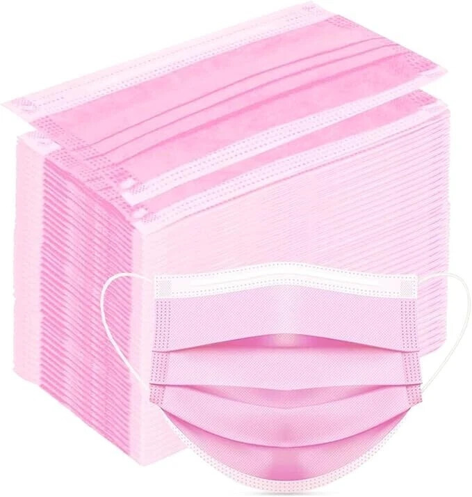 GP Craft 50/100 Pcs Disposable Face Cover 3-Ply Filter Breathable Earloop Masks
