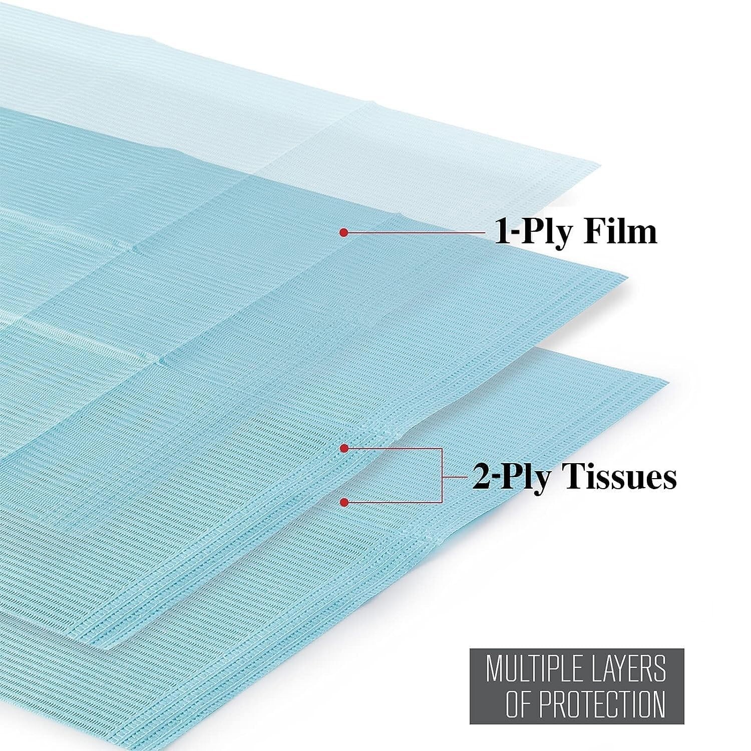 13″x18″ Disposable Dental Patient Bibs 3-Ply JMU DENTAL MEDICAL TATTOO 500PCS