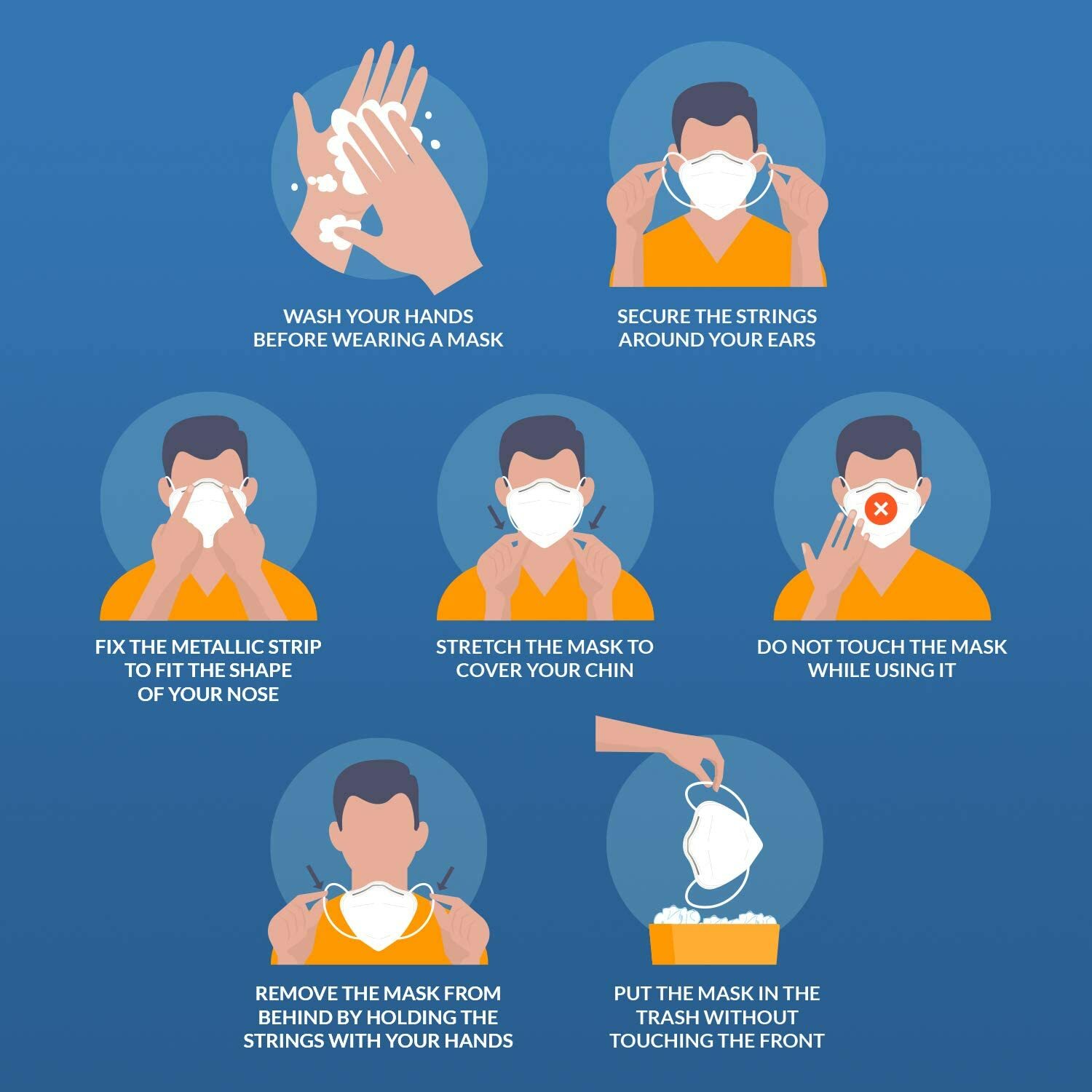 10/50/100/200 PCS KN95 Protective 5 Layer Face Mask Disposable Respirator KN95