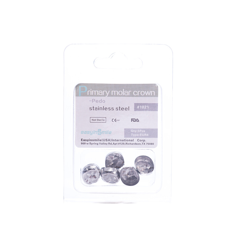 Pediatric Stainless Steel Primary Molar Crowns 5/48/96pc Dental Kids Restoration